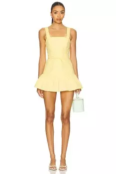Ромпер-шорты с юбкой Amanda Uprichard X revolve danner, butter