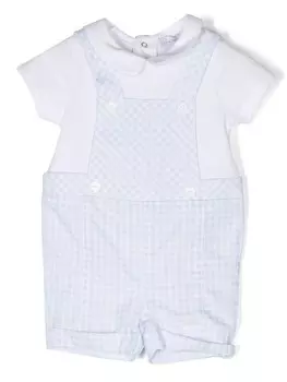 Ромпер в клетку Patachou, синий