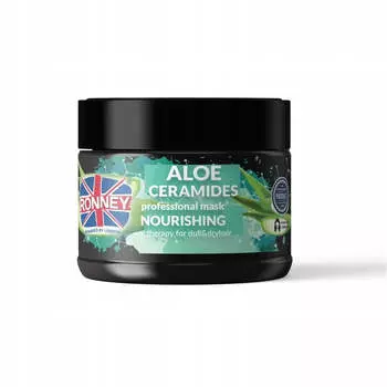 Ronney Aloe Ceramides Professional Mask Питательная увлажняющая маска для сухих и тусклых волос 300мл