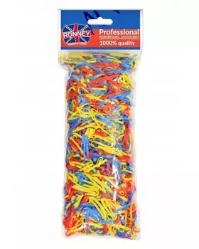 Ronney Professional Силиконовые резинки для волос Силиконовые резинки для волос Kolorowe RA 00340 100г