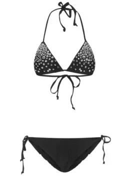 ROOM76 бикини с кристаллами, черный