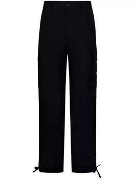 ROOM76 брюки-карго с манжетами на завязках, черный