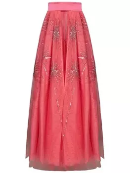 ROOM76 юбка, украшенная стразами, розовый