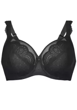 Rosa Faia Бюстгальтер на косточках "Selma", полная чашка, пришитая, чашка из четырех частей, боковая вставка, черный