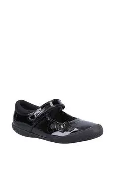'ROSANNA PATENT JUNIOR' Girls BTS FLFR Hush Puppies, черный