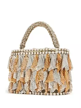 Rosantica сумка Holli Lustrini с кристаллами, золотой