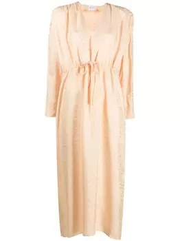 Roseanna платье с поясом и жаккардовым узором, желтый