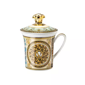 Rosenthal Versace 30 Years Mug Collection - Кружка Barocco Mosaic с крышкой 0,35 л Rosenthal meets Versace, разноцветный/золотой