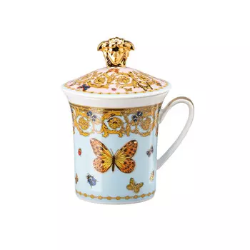 Rosenthal Versace 30 Years Mug Collection - Кружка Le Jardin de Versace с ручкой и крышкой 0,35 л Rosenthal meets Versace, разноцветный/золотой