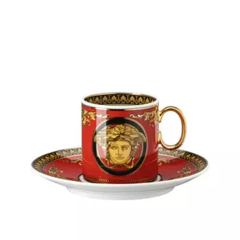 Rosenthal Versace Icarus Medusa Чашка для эспрессо, 2 предмета 0,10 л Rosenthal meets Versace, разноцветный/золотой