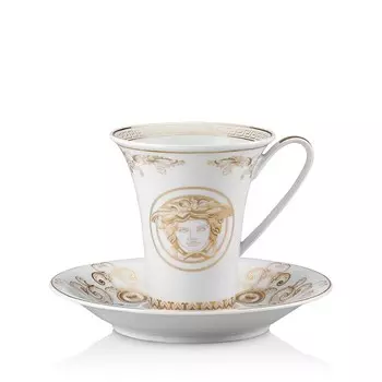 Rosenthal Versace Кофейная чашка с блюдцем Medusa Gala, золотой