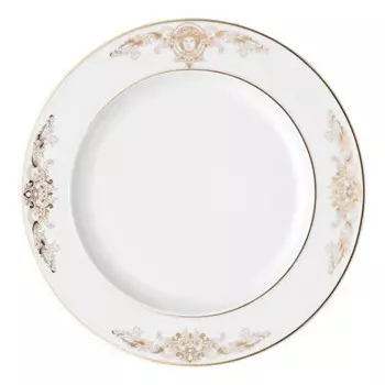 Rosenthal Versace Medusa Gala Тарелка для завтрака 22 см Rosenthal meets Versace, белое золото