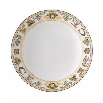 Rosenthal Versace Virtus Gala Белая суповая тарелка 22 см Rosenthal meets Versace, белое золото