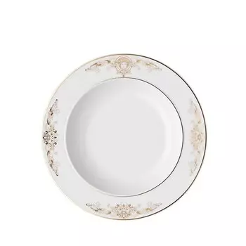 Rosenthal встречает Versace Суповая тарелка Medusa Gala с ободком, белый