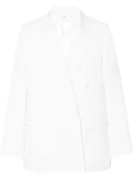 Rosetta Getty двубортный блейзер с заостренными лацканами, белый