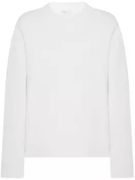 Rosetta Getty джемпер с круглым вырезом, белый