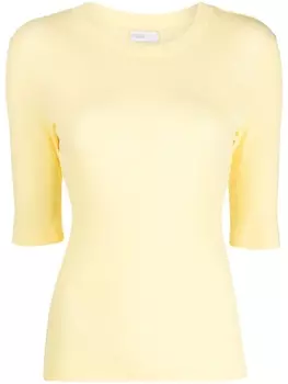 Rosetta Getty футболка с укороченными рукавами, желтый