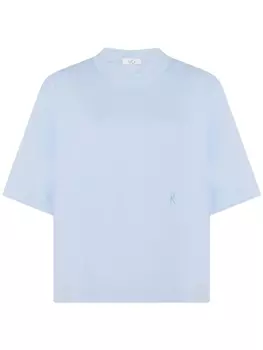 Rosetta Getty футболка с вышитым логотипом из коллаборации с Violet Getty, синий
