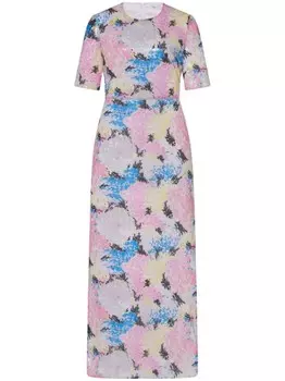 Rosetta Getty платье макси с пайетками, розовый