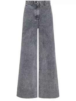 Rosetta Getty широкие джинсы из вареного денима, черный