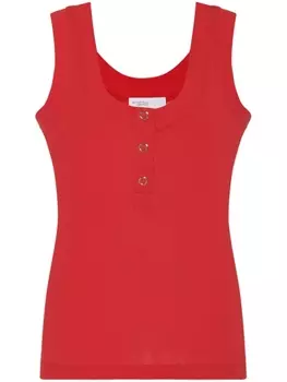 Rosetta Getty топ хенли, красный