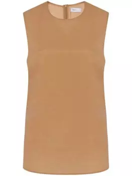 Rosetta Getty топ с круглым вырезом, коричневый