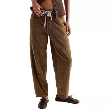 Роско брюки на шнурке Free People, цвет bermuda