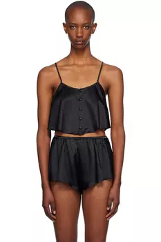 Роскошная блузка с воланами Fleur Du Mal, черный