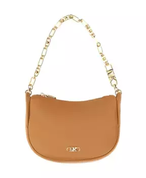 Роскошная кожаная сумка через плечо. Michael Kors, бежевый