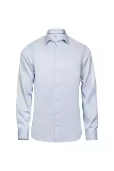 Роскошная оксфордская рубашка приталенного кроя с длинными рукавами TEE JAYS, синий