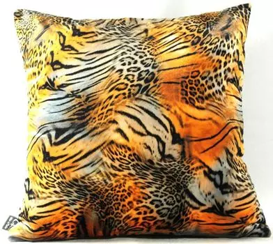 Роскошная подушка Casa Padrino Las Vegas Leo разноцветная 45 x 45 см - тончайшая бархатная ткань - качество класса люкс