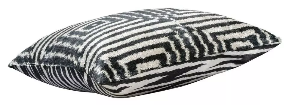 Роскошная подушка Casa Padrino Mod2 черный/белый 40 x 40 см - аксессуары для украшения гостиной