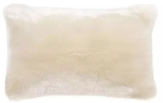 Роскошная подушка из искусственного меха Casa Padrino, белая, 60 x 40 см - аксессуары для украшения гостиной