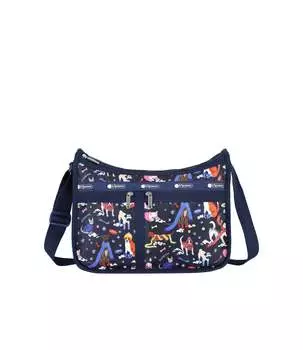 Роскошная повседневная сумка LeSportsac, цвет snowy pups print