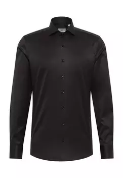 Роскошная рубашка SLIM FIT ETERNA, черный