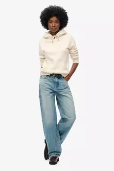 Роскошная толстовка с металлическим логотипом Superdry, бежевый