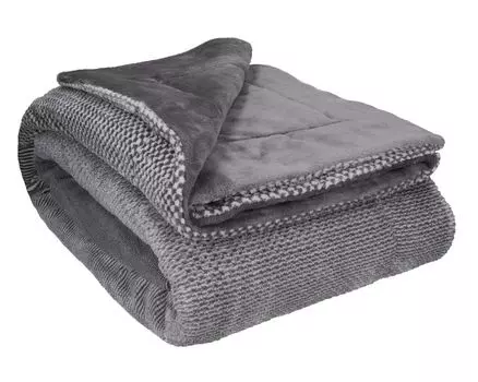 Роскошное мягкое одеяло Betz XXL TURIN размер 150 см х 200 см цвет - серый Betzshop