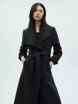 Роскошное шерстяное пальто sirenita Mango, серый