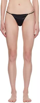 Роскошные черные стринги с v-образным вырезом Fleur du Mal