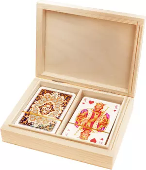 Роскошные Игровые Карты Piatnik Lux В Деревянной Коробке*