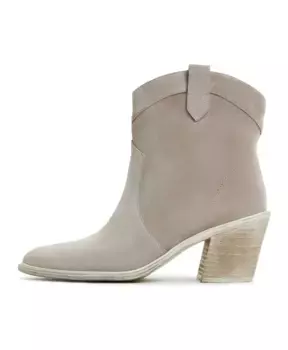 Роскошные ковбойские сапоги на блочном каблуке Cesare Gaspari, серый