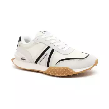 Роскошные кожаные кроссовки L-spin Lacoste, экрю