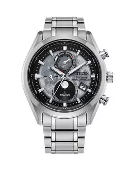 Роскошные титановые часы Citizen Eco-Drive Sport, 43 мм, серый