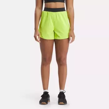 Роскошные тканые шорты Reebok, кислотно-желтый