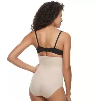 Роскошные женские трусы с высокой талией Naomi & Nicole Shapewear 7085 Naomi & Nicole, черный