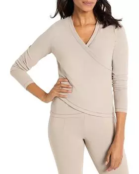 Роскошный эластичный топ-балетка Crossover NIC+ZOE, коричневый