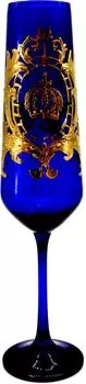 Роскошный бокал для шампанского Pomps by Casa Padrino с покрытием из 24-каратного золота королевского синего цвета/золота 6 x В. 25 см — бокал для шампанского Pomps, дизайн Харальда Глёёклера