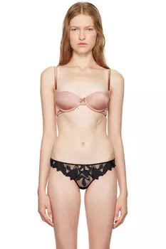 Роскошный бюстгальтер балконет Fleur Du Mal, цвет tan