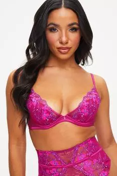 Роскошный бюстгальтер с глубоким вырезом без подкладок Ann Summers, розовый