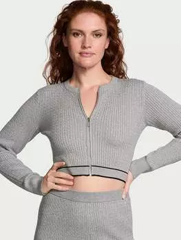 Роскошный кардиган с косичной вязкой Victoria'S Secret, серый